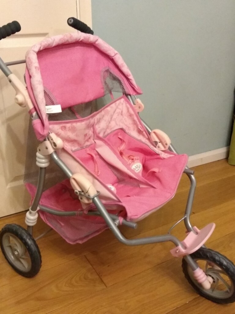 baby born double stroller